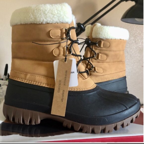 Chooka Womens -20 Cold Memory Foam Weather Snow Boots Tan Size 7 - Picture 8 of 8